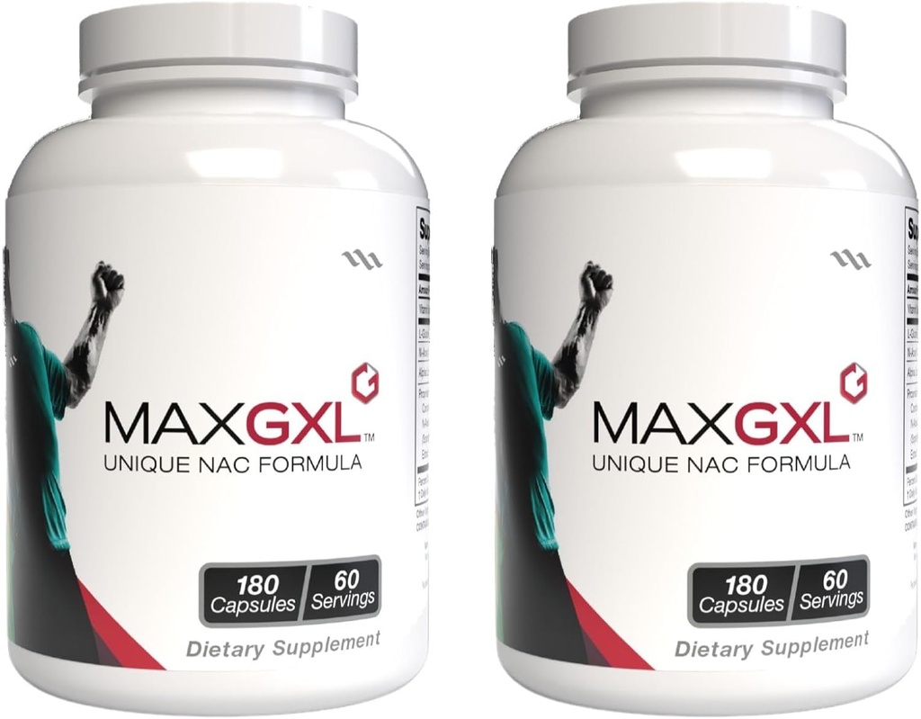 Max GXL, formula NAC unica, 180 capsule vegetali, 30 Serve (pacchetto di 2)