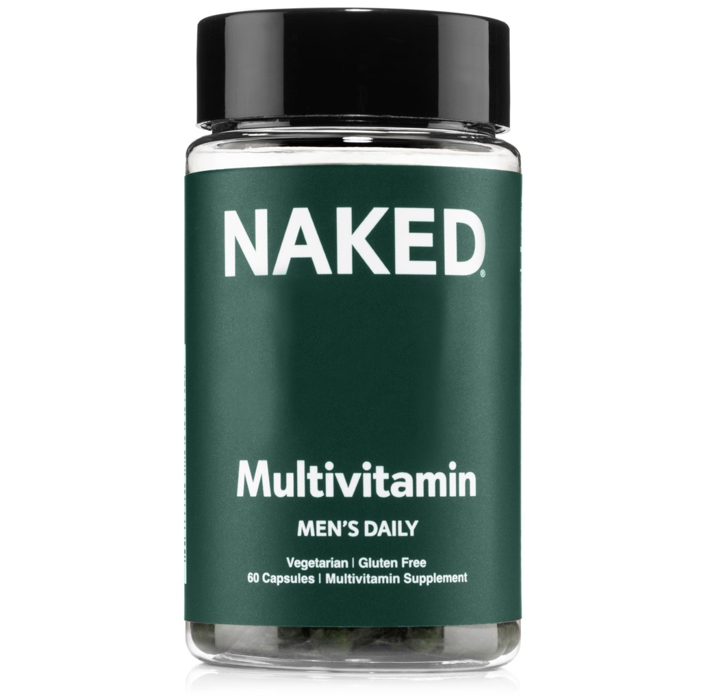 Multi – Multivitaminico giornaliero per gli uomini – A, C, E, Selenio, Zinco, Frutta e Super Green Extract e altro ancora per aumentare il supporto immunitario – Vitamine giornaliere senza glutine e vegetariane – 60 capsule