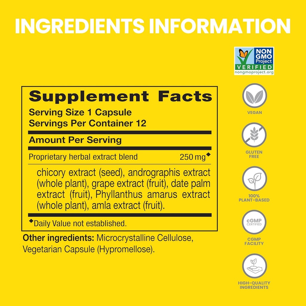 Himalaya PartySmart, 12 Capsule Tube - Alcohol Breakdown Liver Support for a Better Morning After Drinking - Plant Based, Vegan, Non-OGM, Gluten Free, Clinically Studied (Pack of 2)