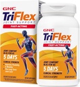 GNC TriFlex Fast-Acting 2.0, Migliora il comfort e la stanchezza congiunti, Dosi di resistenza clinica di Glucosamina/Chondroitin e Boswellia- Plus Turmerico, 120 Caplets