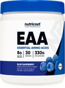 Nutricost EAA Powder 30 Servings (Blue Raspberry) - Aminoacidi essenziali - Non OGM, Gluten Free, Per vegetariani