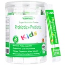 ZEBORA Kids Probiotics & Prebiotics Powder Age 3+ Supporta il sistema digestivo e immunitario dei bambini con origine naturale, promuove il sollievo dalla costipazione, non OGM, senza glutine, 30 pacchetti con 5 miliardi di CFU