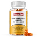 Magnesio Glycinate Gummies per bambini e adulti - Magnesio Glycinate 300mg Chewable Supplement - Promuove il sonno, il muscolo, il rilassamento (60Count)