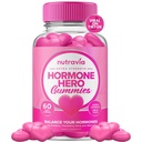 Equilibrio dell'ormone per le donne Gummies + Supplemento di sollievo PMS - Supporta le oscillazioni del mood, pelle chiara, campe ridotte e Bloating - ormonale PMS Gummies PCOS Vitamina con mirtillo, Dong Quai (60 Gummies)