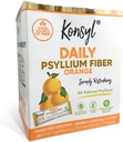 Konsyl Daily Fiber Arancione 100% naturale Psyllium Husk Polvere - naturalmente addolcito - senza glutine - 30 singoli Stickpacks