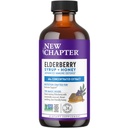 Nuovo Capitolo Elderberry Syrup, 24 Serve, Difesa Immune per Adulti & Bambini (2+), 64x Concentrated Black Elderberry + Throat-Soothing Grade A Honey, Progetto Non OGM Verified, Gluten Free