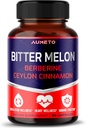 Bitter Melon Capsule - Migliorato con Cannella Ceylon Berberina per Circulation Wellness e Funzione Immune (90 Conte (Pack of 1))