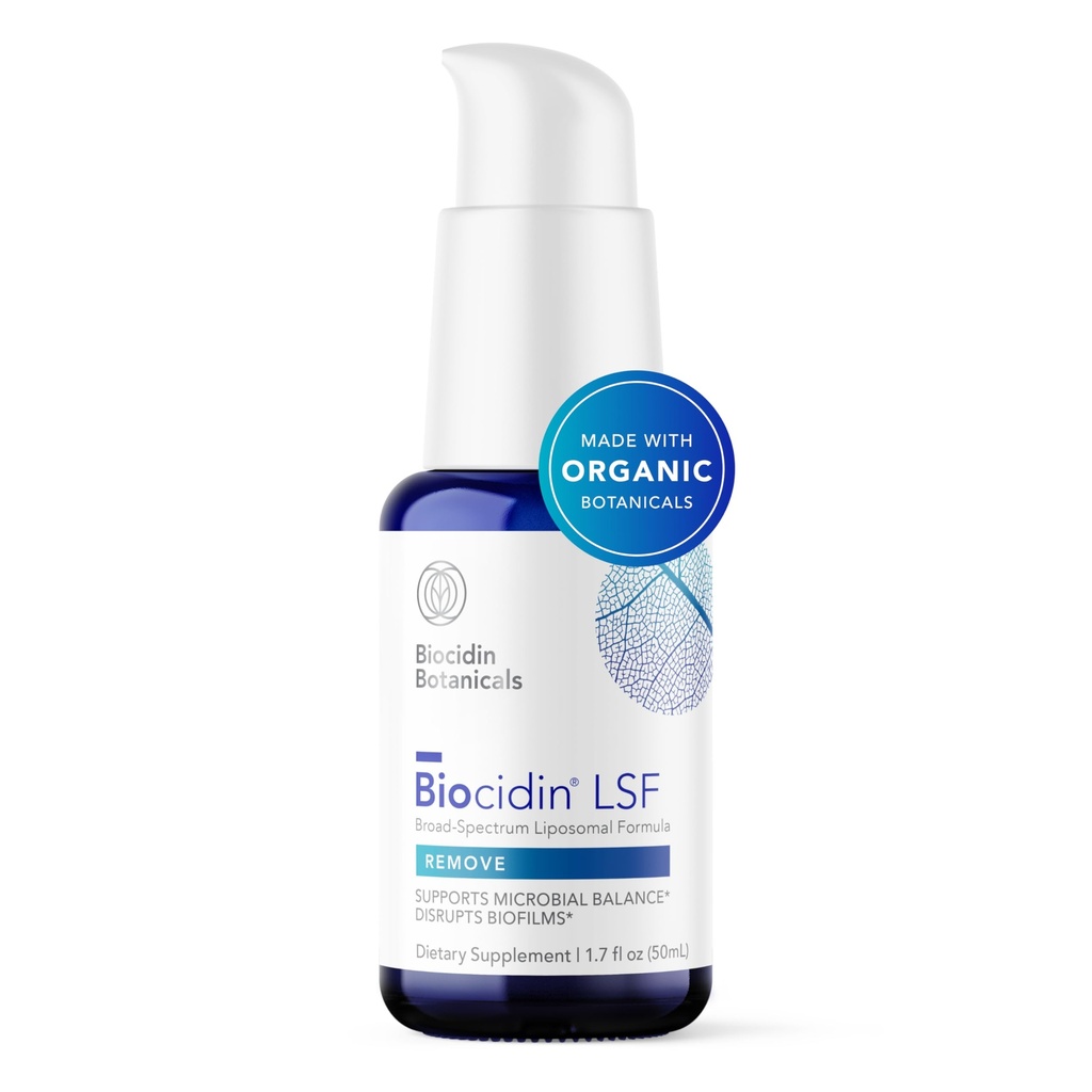 Biocidin LSF per Gut Cleanse Detox & Biofilm Defense Support - Potent, Broad-Spectrum Liposomal Formula per Rapid Absorption - Promote Gut Health, Microbial Balance & Mental Clarity (1.7 Fl Oz)