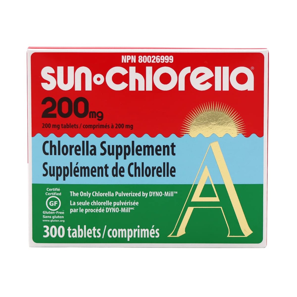 Sun Chlorella Eleuthero Compresse nutrizionali, 200 mg, 300 conte
