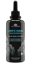 Naturealm Lion’s Mane Mushroom Liquid Tincture Supplemento – Focus, Memory & Brain Health, Vegan, Non OGM – Organic Fruiting Bodies, 1 mese di fornitura