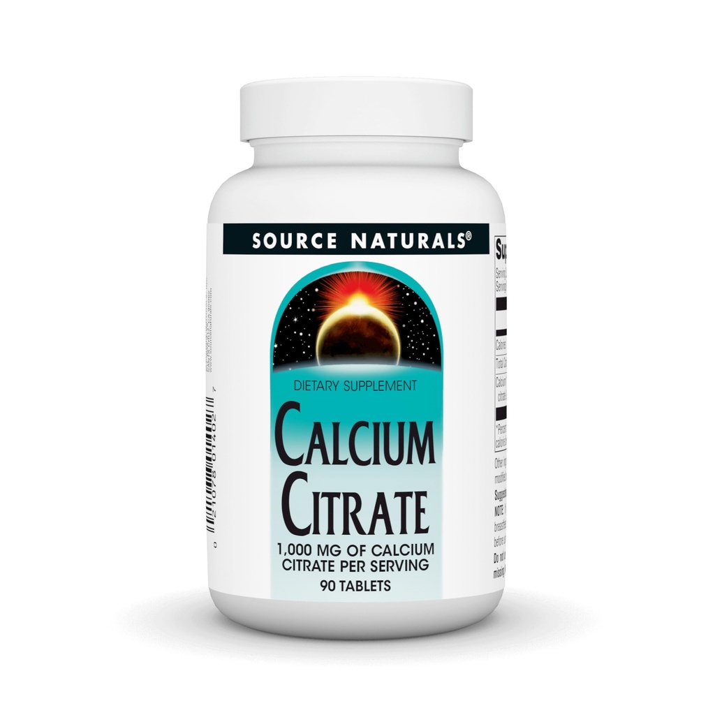 Citrato di calcio NATURALS SOURCE 1.000 mg di calcio per porzione, 90 Conte