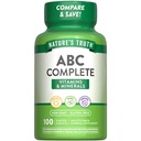 Verità della natura Adulto ABC Multivitamina completa per uomini e donne | 100 Caplets | Non-GMO & Gluten Free