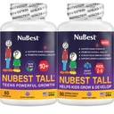 NuBest Bundle Tall 10+ 60 capsule Tall Kids 90 compresse masticabili | Supporto per la crescita dell'altezza per bambini e adolescenti | Calcium, Vitamine D3 K2, Collagen & Herbal Blend