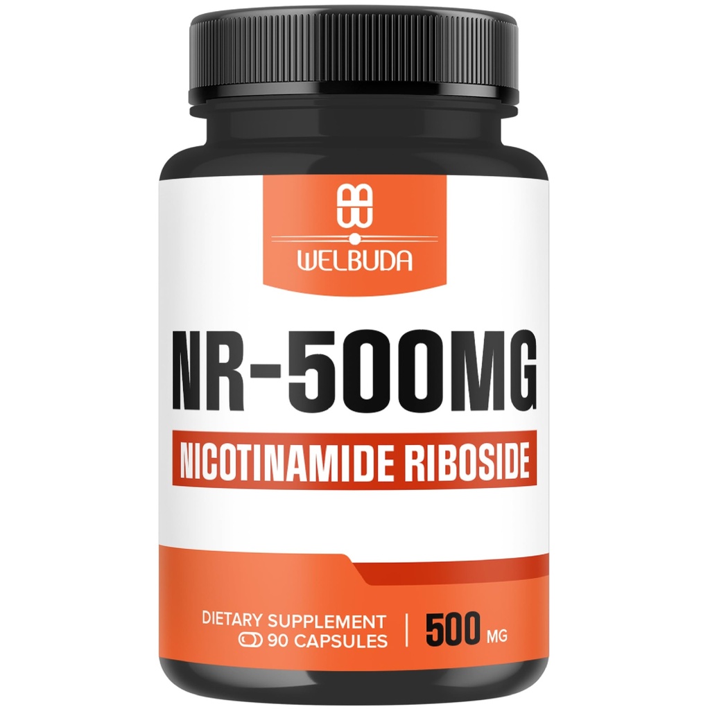 NAD+ Integratore con Nicotinamide Riboside 500mg - Cellular Energy & Repair, Affinamento sano, Benessere - 90 capsule - 3 mesi di fornitura