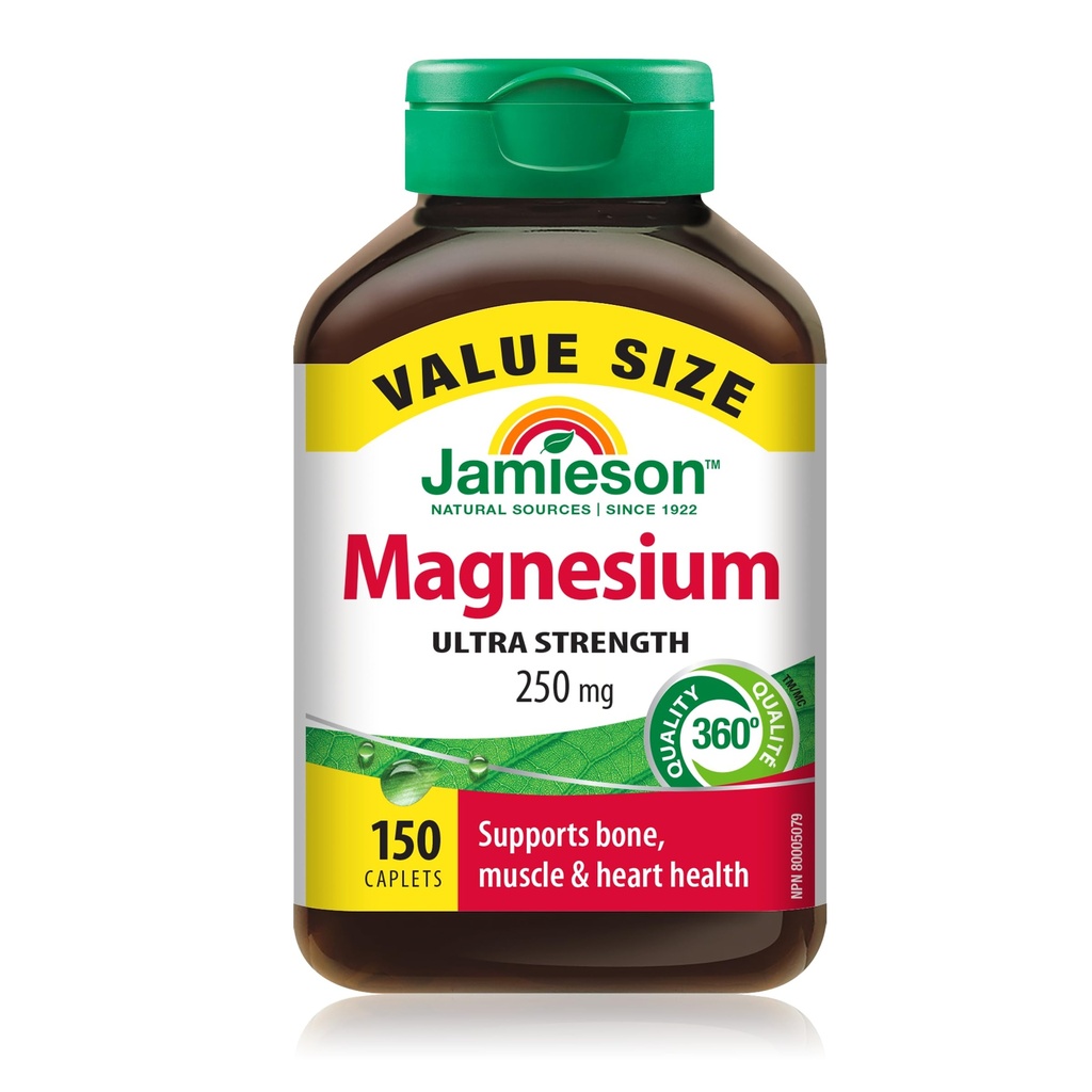 Jamieson Magnesium 250 mg, 150 caplets