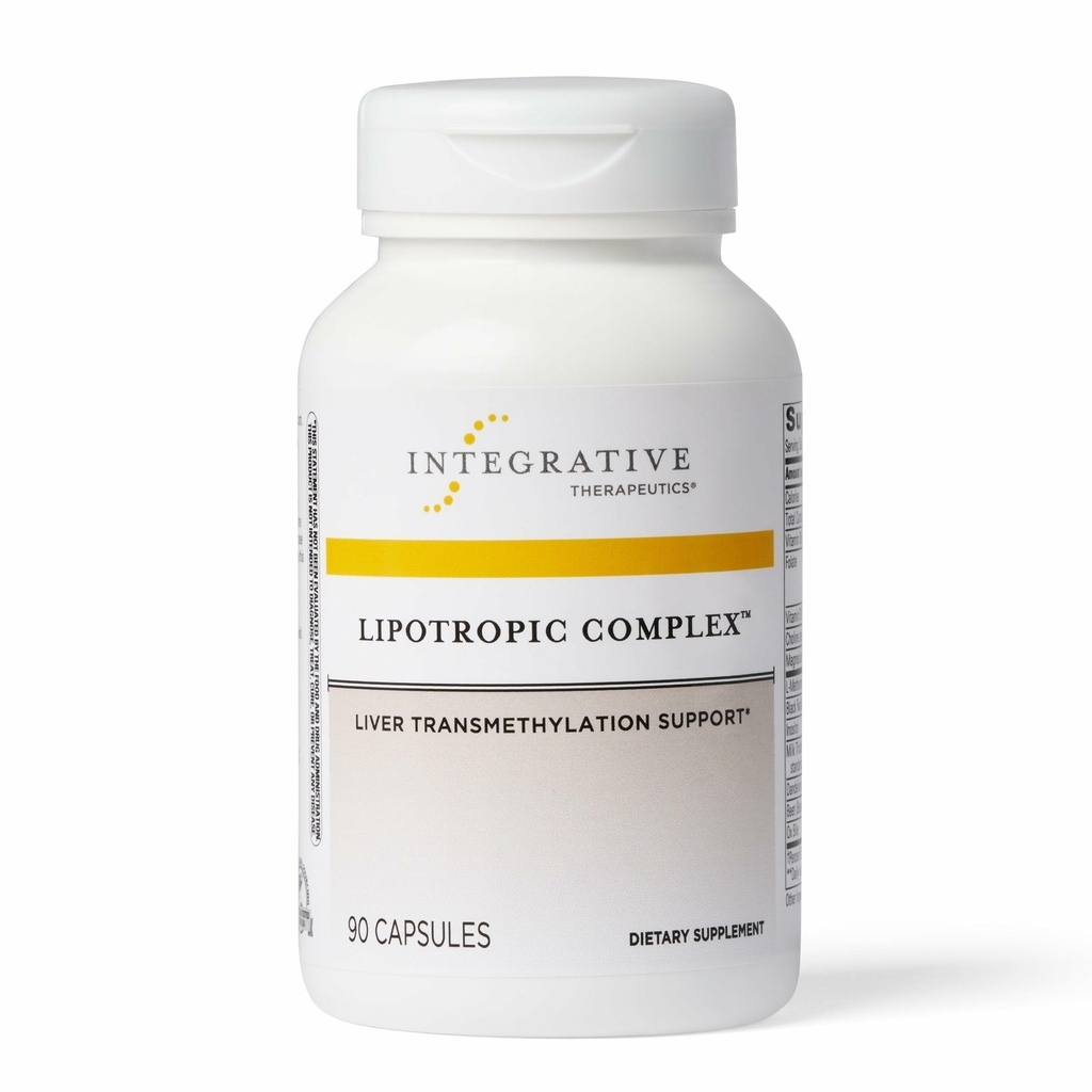 Integrative Therapeutics Lipotropic Complex - Integratore di supporto per il fegato per gli adulti* - Include latte cardo & vitamina B6 e B12 - Gluten-Free & Dairy-Free - 90 Count (45 Serve)