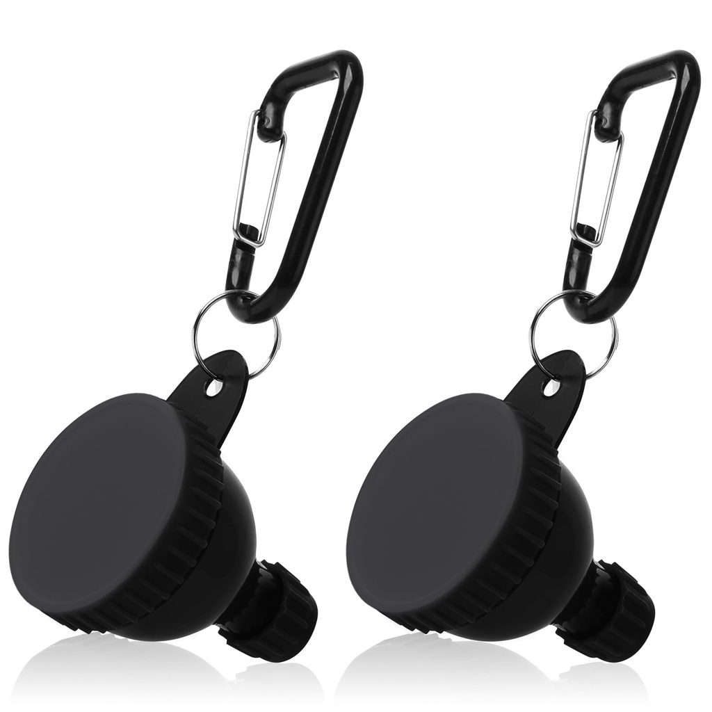 2 Pcs Protein Powder Container, Portable Protein Powder Travel Container, Protein Powder Funnel, Imbuti della bottiglia dell'acqua per miscele di polvere, Pre Workout/Gym Supplement Funnel Keychain (50ml)