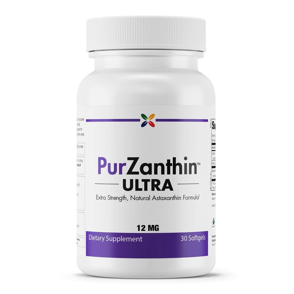 Smettere di invecchiare ora PurZanthin Ultra Natural Astaxanthin 12 MG Softgels (1 pacchetto)