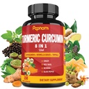 Estratto di curcumina curcuma - con Ashwagandha, Boswellia, Triphala, Ginger, Sacro Basilio, Moringa e Pepe Nero - 150 pillole 5 mesi di fornitura