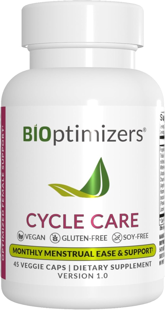BIOptimizers - Supporto Ciclo - Supplemento di supporto per le donne - Bloating and Cramping Menstrual Relief - 45 capsule