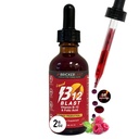 Bricker Labs B-12 Blast Liquid Vitamina B12 e Folic Acid Supplemento, Support Energy Production, Great Tasting Liquid Vitamin B12 Integratore alimentare in Natural Raspberry Flavor, 2 fl oz Bottiglia