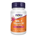 NOW Integratori alimentari, MK-7 Vitamina K-2 100 mcg, Supporto cardiovascolare*, Supporta la salute di ossa*, 60 capsule di veg