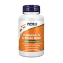 NOW Foods Supplements, Probiotic-10TM & Bifido BoostTM con 10 Strains, 25 miliardi di CFU Per Serving, oltre PreticXTM XOS Prebiotic, 90 Veg Capsule