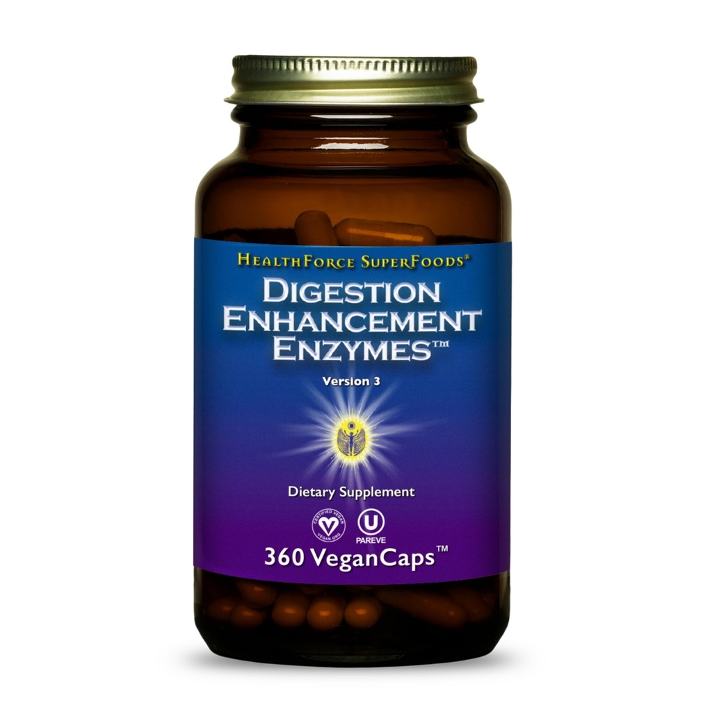 HEALTHFORCE SUPERFOODS Enzimi di digestione - 360 capsule vegane