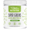 Super Greens Powder Organic Blend: Supplemento non OGM, Include Spirulina, Alfalfa, Spinaci, Probiotici, Fibra e enzimi digestivi, nessun dolcificante artificiale, 30 Serve