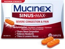 Mucinex Sinus-Max Severe Congestion Relief Caplets, 20 Conte