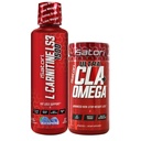 iSatori L-Carnitina LS3 Blue Raspberry 1500mg (32 Serve) Ultra CLA (90 Softgels), Liquid L-Carnitina con Acetil, Omega 3 6 9 Olio di Safflower