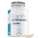Teaveli Cognizin Citicoline- 500mg CDP Choline Capsules- Integratore di cervello clinicamente studiato per supportare Clarity, Concentrazione e Memoria – La maggior parte Biodisponibile Forma di Integratori Choline - 30 Serve