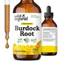 Wild & Organic Burdock Root Tincture - Supplemento liquido per antiossidante, disintossicante, supporto digestivo - Burdock Root Herb Drops - Vegan, Sugar & Alcohol-Free - 4 fl oz