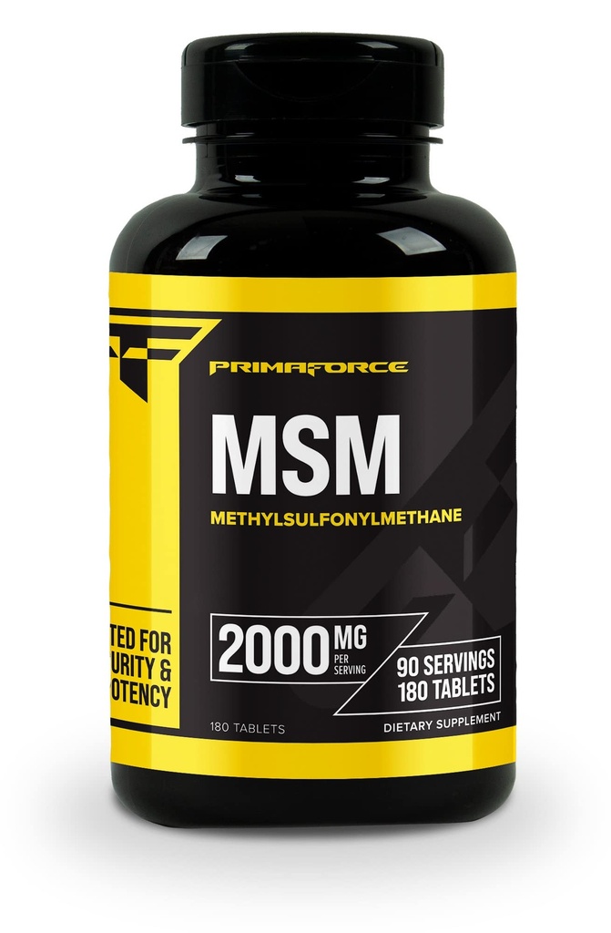 Primaforce MSM Tablet 2000mg Serving, 180 compresse, 90 porzioni