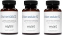 Lithium Orotate 20mg (3 bottiglie), 180 capsule vegetariane