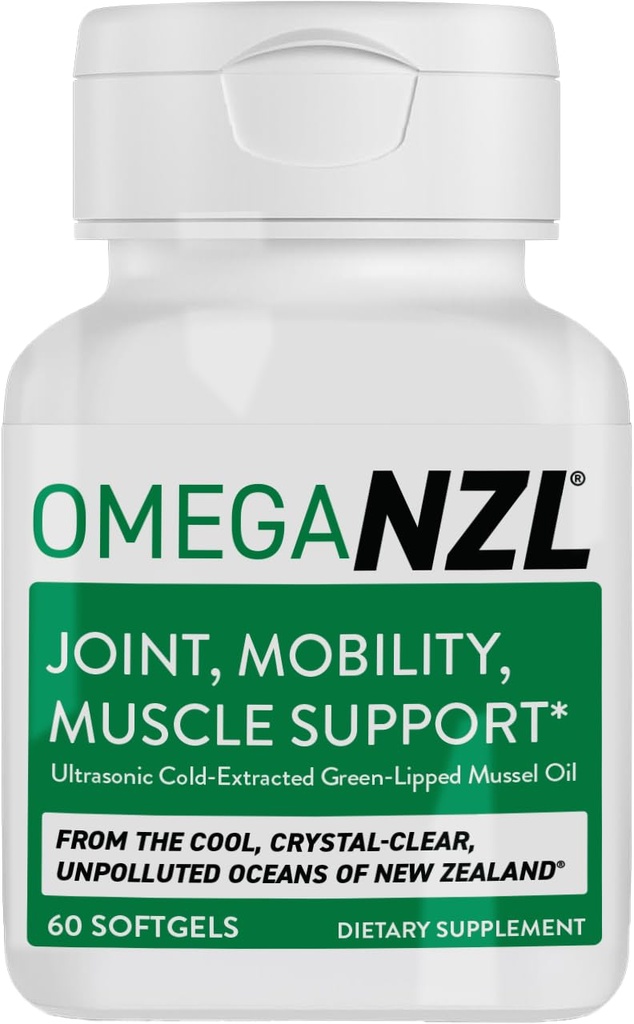 Originale Omega-3 Joint Support Supplement, Migliore Natural Muscle Relief, Green Lipped Mussel Oil, 60 Softgels, No Fishy Aftertaste