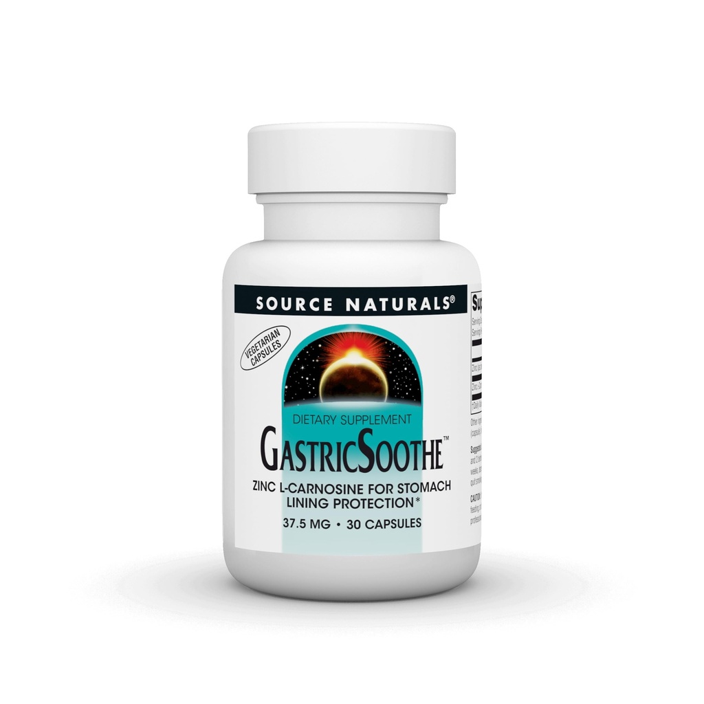 Fonte Naturals GastricSoothe Zinc L-Carnosine* - 30 Caps Veggie