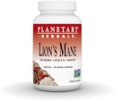 Mane del leone di erbe planetarie, per memoria, messa a fuoco e mood*, 1.000 mg - 90 capsule vegane