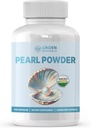 Supplemento di polvere di perla 500mg, 120 capsule - Fonte naturale di calcio e aminoacidi, Antiossidanti di invecchiamento per la cura della pelle, non OGM