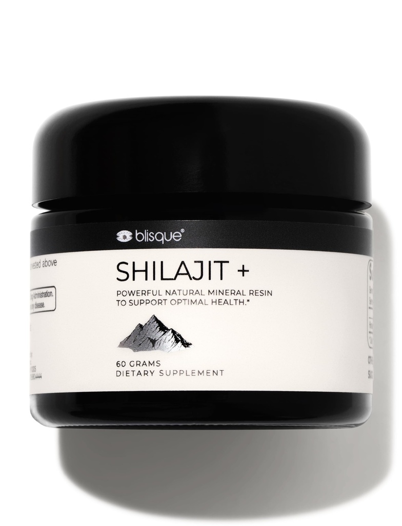 Blisque – Pure Himalayan Organic Shilajit Resina Supplemento | Autentico e Naturale | Grado d'oro A | Contiene acido Fulvico e minerali Trace | 60 Grammi