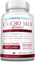 Approvato Science® CoQ10 MD - Extra Strength 300mg Pure CoQ10 con BioPerine® per assorbimento più veloce - Supporto ottimale – 60 capsule vegane