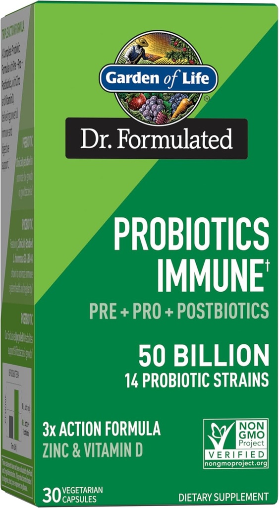Giardino della vita Probiotici Immune, 30 capsule vegetariane