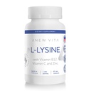 Integratore L-Lysine con Vitamina B12 + C + Zinco per Lip, Mouth e Oral Tissue Health - Migliorato Supporto Benessere - Non OGM, Senza Glutine - Made in USA - 60 Capsule Vegetali, 500mg