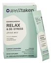 Ashwagandha Relax & De-Stress Powder - Lemon Lavender 14ct Box - 600mg Ashwagandha, 200mg L-teanina, Santo Basilio – Supporta lo stress, Rilassamento – Vegan, Non Aggiunto Zucchero - 14 Serve