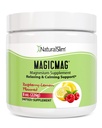 NaturalSlim Magicmag Pure Magnesium Citrate Powder Stress, costipazione, muscolo, salute del cuore e sonno | Raspberry Lemon Magnesium Supplement - 8oz Drink Mix (Solo)