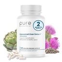 Pure Therapro Rx Liposomal Liver Detox + 120 Acid-Resistant VCaps | Formato liposomico privo di soia che contiene Cofattori Nutrienti di metilazione | Supporta il disintossico del fegato e la pulizia | Vegan