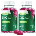 VITEEY Zinc Gummies per uomini e donne - Integratori di zinco 50mg - Immune Boost & Skin Health - Vegan, Gluten Free - 120 Count
