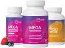 Microbiome Labs Whole Family Probiotic Bundle - MegaSporeBiotic per adulti, Probiotici Gummies per bambini, e FidoSpore Probiotici per cani e gatti