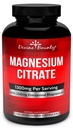 Pure Magnesio Citrato Capsule - 1300mg Magnesio Supplemento con Magnesio Elementale - 120 Capsule Vegetariani