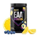 HOSSTILE SILO[9] Aminoacidi essenziali, polvere di EAA & BCAA, supporto per l'idratazione degli elettroliti, aumento della crescita muscolare & recupero, bevanda pre o post allenamento, limonata di mirtillo, 30 porzioni